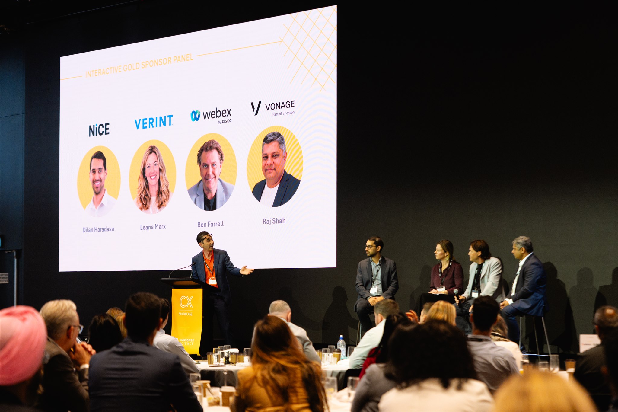 Ben Farrell on the panel at the CX Showcase, Sydney